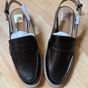 Dolce Vita Cabo Slingback Loafers – Black – Size 10 – NIB